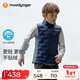 moodytiger校服神器兒童羽絨馬甲鴨絨背心男女童輕薄保暖拒水透氣彈力秋冬款