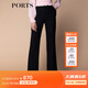 PORTS寶姿秋冬新品女裝中腳口長(cháng)褲SM9P016NWV009 黑色 M (6)