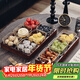 格娜斯 玻璃水果盤(pán)客廳輕奢創(chuàng  )意零食分格干果盤(pán)北歐ins網(wǎng)紅點(diǎn)心糖果盤(pán)