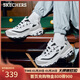 斯凱奇（Skechers）新年禮物黑白金熊貓鞋冬季情侶鞋復古老爹鞋休閑運動(dòng)鞋66666228