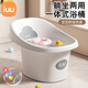 iuu兒童泡澡桶 加厚寶寶洗澡桶 嬰兒洗澡盆家用沐浴桶洗澡神器 【0-2歲】加厚泡澡桶-北歐灰 材質(zhì)：食品級PP材質(zhì)，無(wú)添加回料