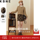 KBNE半身裙女格紋包臀裙2025秋冬美拉德小個(gè)子學(xué)院風(fēng)a字裙子 咖啡格 XS
