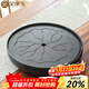 金鑲玉陶瓷茶盤(pán)茶托 家用儲水蓄水式茶臺功夫茶具配件30*30cm 新款-荷葉陶瓷茶盤(pán)30*30