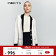 PORTS 寶姿秋冬新品女裝針織短袖圓領(lǐng)套頭衫LM9K705NKH007 奶白色 M （6）