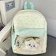 途尊（kingtrip）小清新女小學(xué)生初中生書(shū)包百搭撞色休閑小背包學(xué)院風(fēng)雙肩背包女 綠色