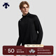 DESCENTE迪桑特TRAINING男士SOLOTEX長(cháng)袖半拉鏈貼身保暖針織衫 BK-黑色 L (175/96A)