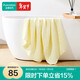 全棉時(shí)代浴巾純棉速吸易干六層素色水洗紗布浴巾奶油黃80cm×140cm