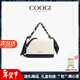 COOGI包包女款新款輕奢侈女士小方斜跨包生日新年情人節禮物送女友老婆 米白色 精美禮盒送禮有面