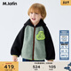馬·拉?。∕.Latin）馬拉丁兒童棉服25冬裝新款男童小童撞色大象仿羊羔毛外套夾克