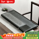 金鑲玉烏金石茶盤(pán)茶托原石切割家用商務(wù)禮品福利大號韻雅70*30cm