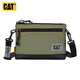 卡特（CAT）斜挎包單肩包輕手機包PU小包休閑包 橄欖綠 84632 禮物