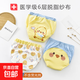 寶寶如廁訓練褲3條兒童卡通可水洗學(xué)習褲6層紗布尿布褲隔尿褲 3條裝 【粉色蛋糕】 100號(建議體重24-30斤)
