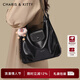 CharisKitty單肩斜挎包包女2026新款輕奢托特包雙肩包情人節禮物送女朋友老婆 Black黑色【京東物流極速達】