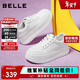 百麗簡(jiǎn)約厚底小白鞋25新款休閑增高板鞋B2597BM5 白色 37