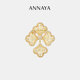 ANNAYA銀杏葉胸針配大衣西裝配飾胸花小眾高級感輕奢高檔女款