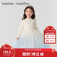 巴拉巴拉balaOne童裝女公主裙2025秋冬兒童連衣裙針織網(wǎng)紗裙209425111001