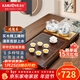 金灶（KAMJOVE）雞翅木實(shí)木茶具套裝燒水壺茶具茶盤(pán)套裝茶臺燒水壺一體式 K-185 搭配H9茶爐+茶具+茶渣桶