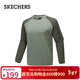 斯凱奇（Skechers）男士秋冬季抗菌寬松長(cháng)袖T恤衫P425M111
