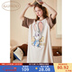 果殼（Gukoo）瘋狂動(dòng)物城睡衣女夏兔子睡裙大碼寬松可外穿家居服B情人節 核桃卡朱迪睡裙 XS