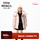 little MO&Co.遠紅外蓄熱 little moco童裝25冬裝新款男女童90鴨絨羽絨服外套 桔粉色 遠紅外蓄熱 160 160/76 充絨量156g