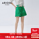 艾諾絲雅詩(shī)商場(chǎng)同款夏季新品時(shí)尚高腰系帶純棉休閑短褲女20513082 仙蹤綠 S