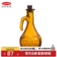 利快西班牙進(jìn)口木塞加厚玻璃調料瓶調味瓶創(chuàng  )意防漏油醋瓶廚房用品 把手款淺棕色500ml