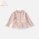 班喜迪女童長(cháng)袖t恤春秋款2026新款洋氣兒童上衣寶寶公主衣服春裝打底衫