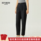 深呼吸DEEP BREATH女裝空氣棉蘿卜錐形休閑牛仔長(cháng)褲女A100245 黑 M (3)