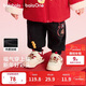巴拉巴拉兒童加絨長(cháng)褲男女童春季紅色新年拜年服寬松束腳保暖褲