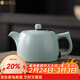 金鑲玉仿宋汝窯茶壺陶瓷天藍釉泡茶壺開(kāi)片可養功綠茶普洱壺夫茶具送禮物 悠然仿宋汝窯井欄壺 240ml