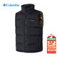 哥倫比亞（Columbia）戶(hù)外羽絨馬甲男秋冬款金點(diǎn)熱能拒水保暖700蓬鵝絨羽絨背心WE4939 010 /黑色 L /180/100A 【充絨量138G】