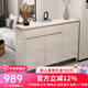 梵艾奇 鞋柜門(mén)口現代玄關(guān)柜白色入戶(hù)門(mén)廳柜客廳多功能大容量?jì)ξ锕裥?香檳D820【105*34*100cm】