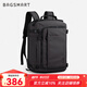 BAGSMART雙肩包隨行倉背包男士旅行出差大容量多功能商務(wù)休閑書(shū)包電腦包女 經(jīng)典黑（標準版 適合1-3天差旅）
