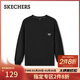 斯凱奇（Skechers）新年禮物2025春冬季男女同款圓領(lǐng)時(shí)尚潮流百搭運動(dòng)打底衫L325U033