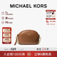 MICHAEL KORS新年禮物輕奢MK女包JET SET CHARM單肩斜挎圓餅包 小號棕色