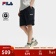 FILA 斐樂(lè )官方男士梭織五分褲秋季新款簡(jiǎn)約時(shí)尚舒適休閑短褲 傳奇藍-NV M 170/80A/M