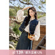 謎秀2025年春夏新款氣質(zhì)一整套穿搭短款小個(gè)子牛仔馬甲套裝裙子兩件套 牛仔藍 牛仔馬甲 L