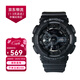 卡西歐（CASIO）手表G-SHOCK學(xué)生運動(dòng)防水防震黑金武士大表盤(pán)石英情侶表 男友禮物 黑武士  GA-110-1B