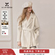 香影雙面呢羊毛大衣女2025冬季新款呢子中長(cháng)款高級感白色毛呢外套 米白 S 155/80A/85-95斤