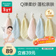 全棉時(shí)代嬰兒口水巾兒童小毛巾純棉紗布手帕洗臉面巾禮盒裝粉藍黃6條/盒