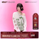 BJHG【飛天小女警聯(lián)名】不計后果長(cháng)袖T恤女 春薄款美式休閑打底衫內搭 毛毛米 M