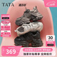 他她（TATA）漫游者女鞋加絨休閑運動(dòng)鞋百搭增高厚底 灰色（單里） 37