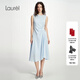Laurèl【粘纖】新款修身收腰無(wú)袖連衣裙女LWD361Y05800 冰川藍 XS