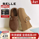 百麗（Belle）千層可頌質(zhì)感勃肯鞋女款商場(chǎng)厚底增高休閑鞋E4S1DCM5 啡色 37 (235mm)