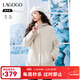 LAGOGO羽絨馬甲兩件套女拉谷谷2024冬季新款羊毛雙面呢子大衣外套 米色(T2) S