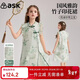 ASK JUNIOR女童連衣裙2025夏裝新品兒童國風(fēng)漢服裙薄款透氣青少年旗袍