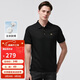 報喜鳥(niǎo)彈力棉短袖POLO衫男商務(wù)休閑直筒薄款上衣EST232027U黑48