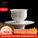 中國國家博物館宋式茶盞對杯杯盞套裝品茶杯子結婚伴手禮復古國潮文創(chuàng  )送長(cháng)輩禮物 白色