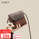 viney牛皮包包女包小眾斜挎手機包洋氣單肩包生日情人節禮物送女友老婆