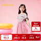 巴拉巴拉女童裙子兒童連衣裙2025夏裝中大童假兩件甜美時(shí)尚208225111012